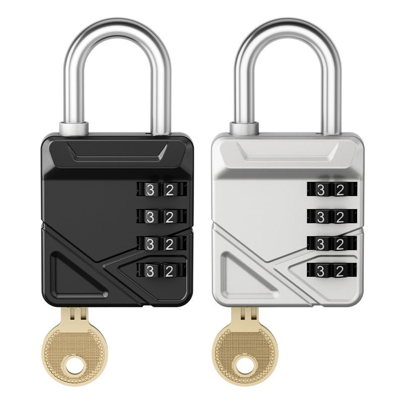 DUAL CONTROL LOCK 4-Digit Combination Padlock with Key Override