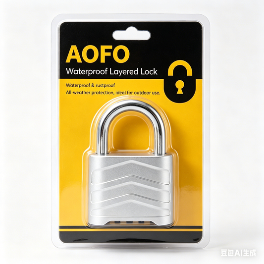 AOFO ALUMINIUM ALLOY 4-DIGIT PADLOCK