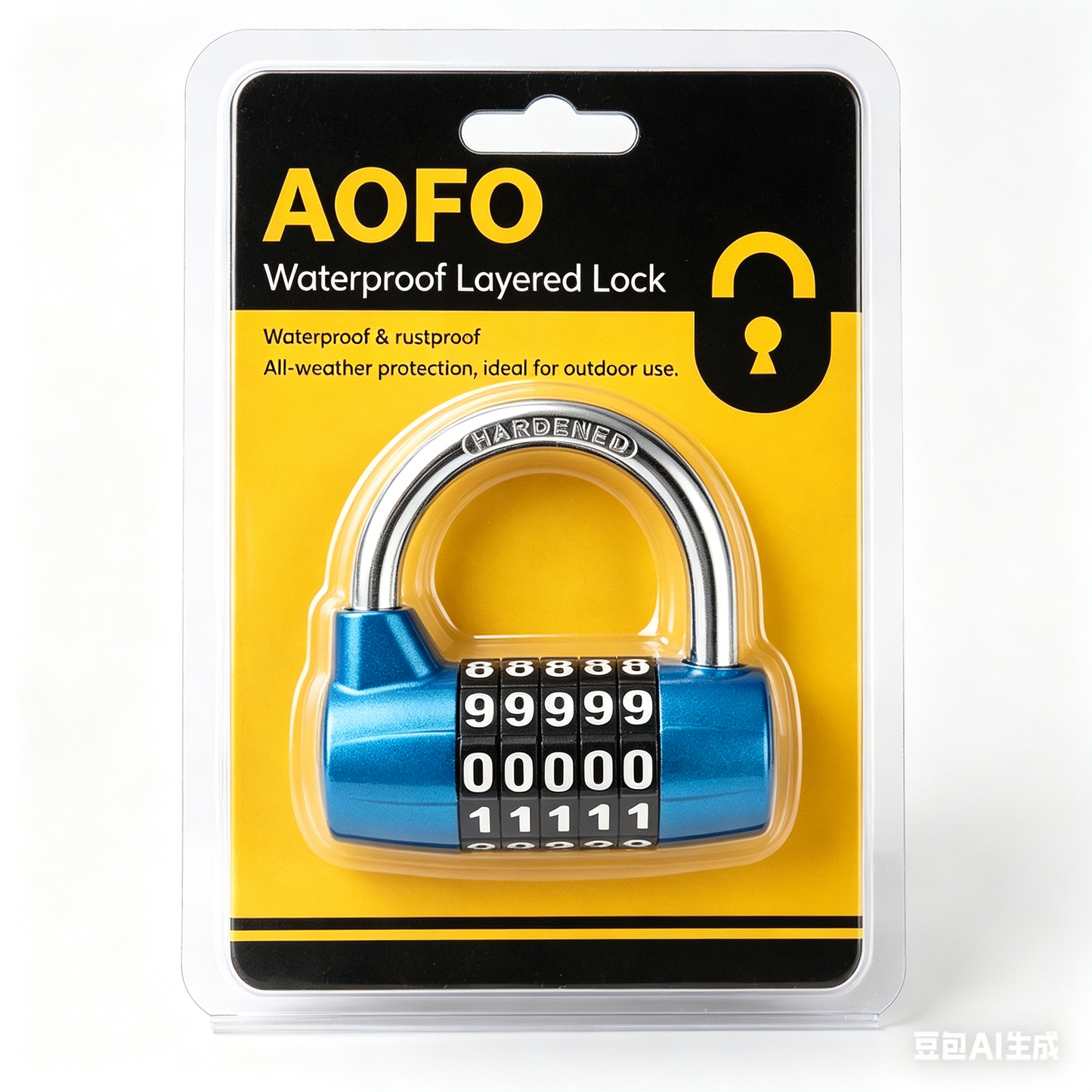 AOFO 4- DIGIT COMBINATION PADLOCK