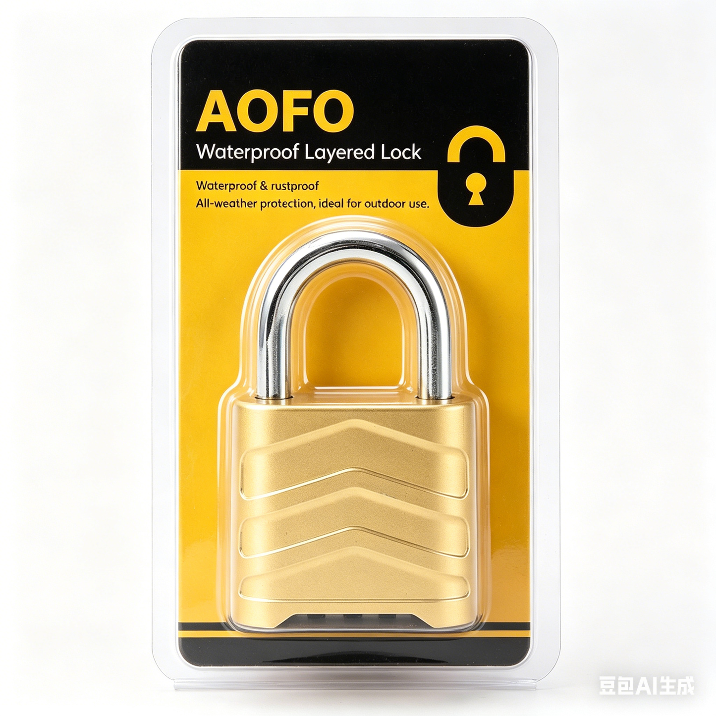 AOFO ALUMINIUM ALLOY 4-DIGIT PADLOCK