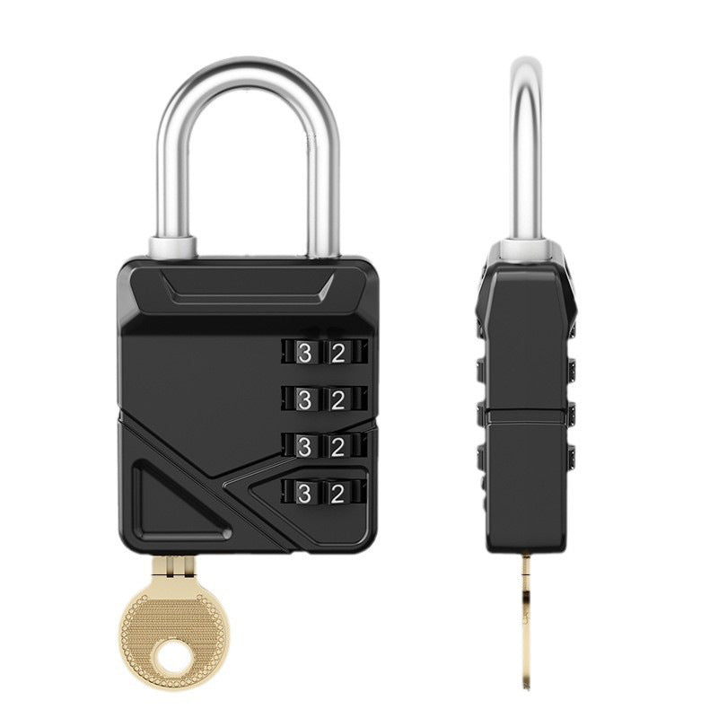 DUAL CONTROL LOCK 4-Digit Combination Padlock with Key Override