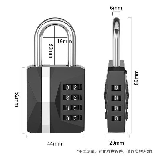Zinc alloy lock large 4 digit digital password lock