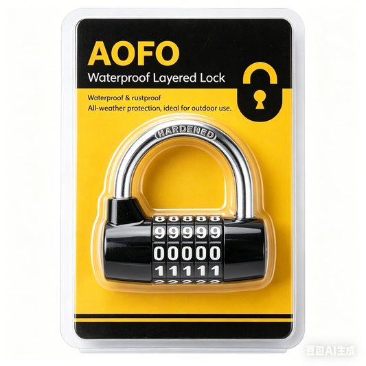 AOFO 4- DIGIT COMBINATION PADLOCK