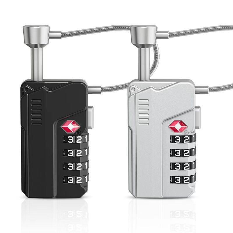 TSA lock steel lock anti-theft gun box lock 3 alloy code