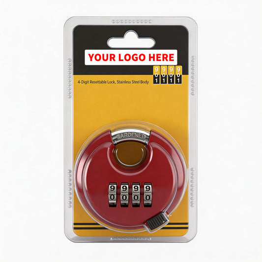 Platinum Series Stainless Steel 2-3/4" Combination Disc Lock, 48 Locks/Box
