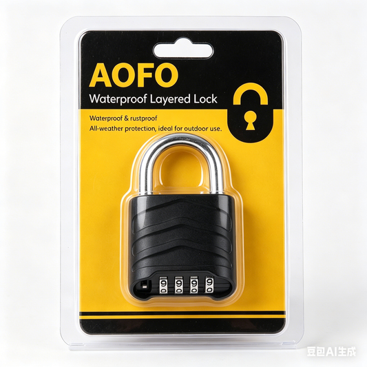 AOFO ALUMINIUM ALLOY 4-DIGIT PADLOCK