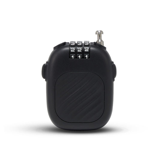 Mini Retractable Steel Wire Rope Combination Lock